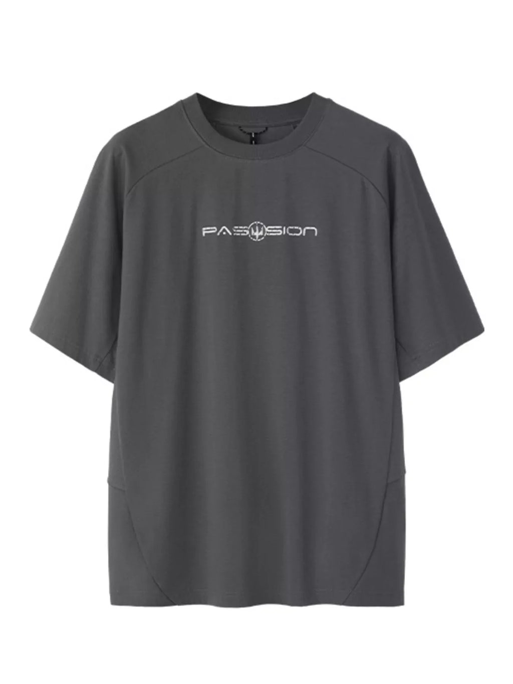Men's Letter Round Neck Half Sleeve T-Shirt