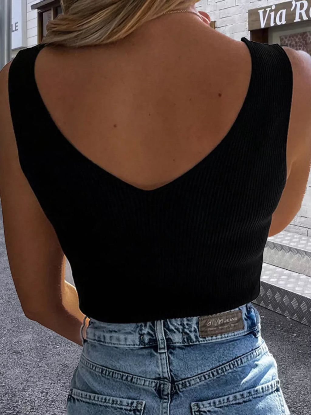 V-Neck Slim Fit Tank