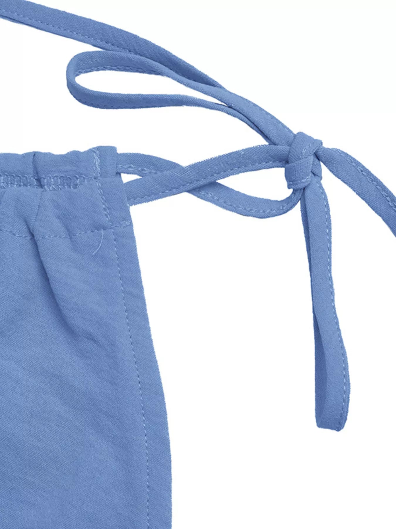 Tie Strap Wide Leg Casual Jumpsuit