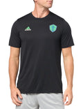 adidas Mens FC Short Sleeve Pre-Game T-Shirt Black/Seattle Sounders 3X-Large