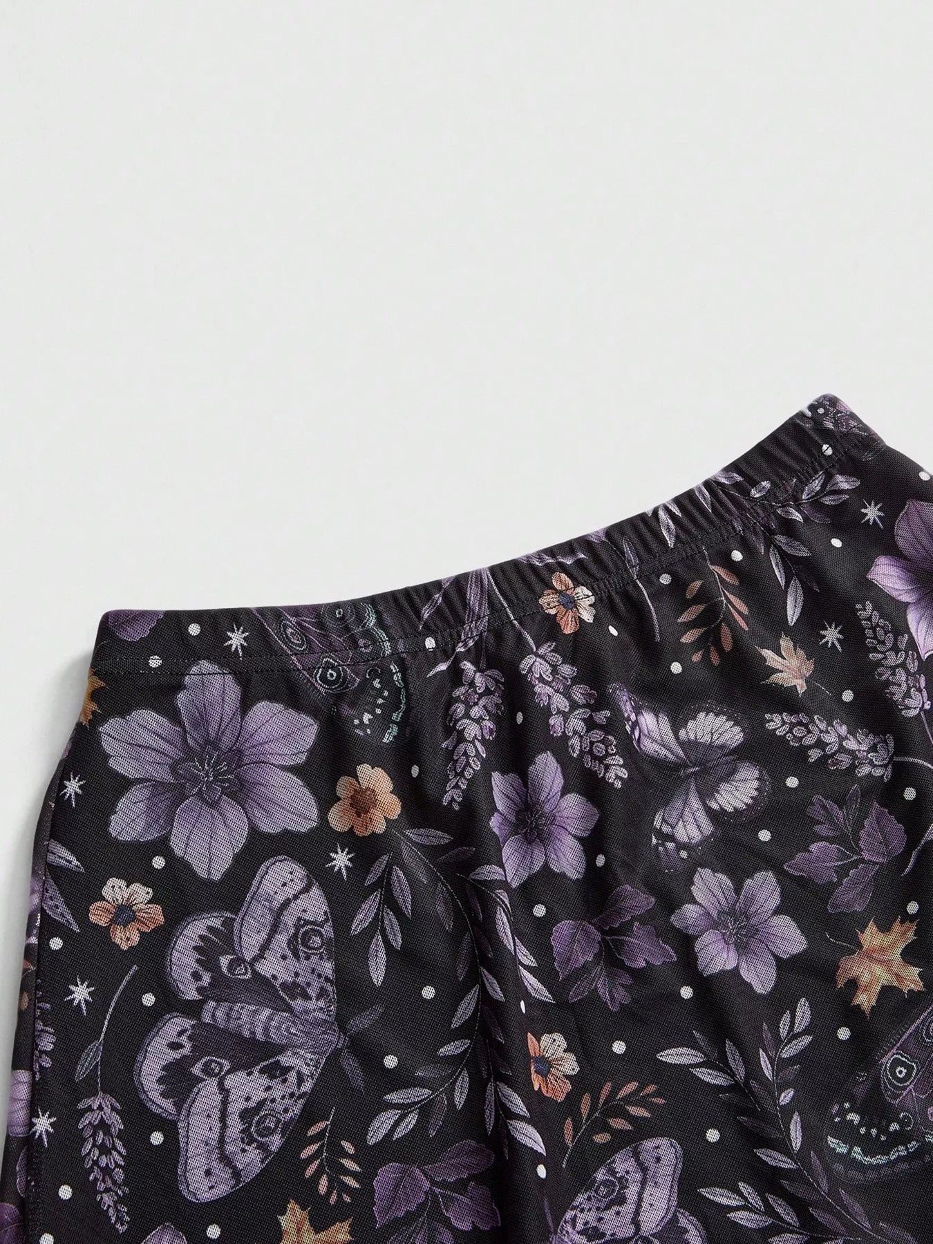 Floral Print Flowy Midi Skirt