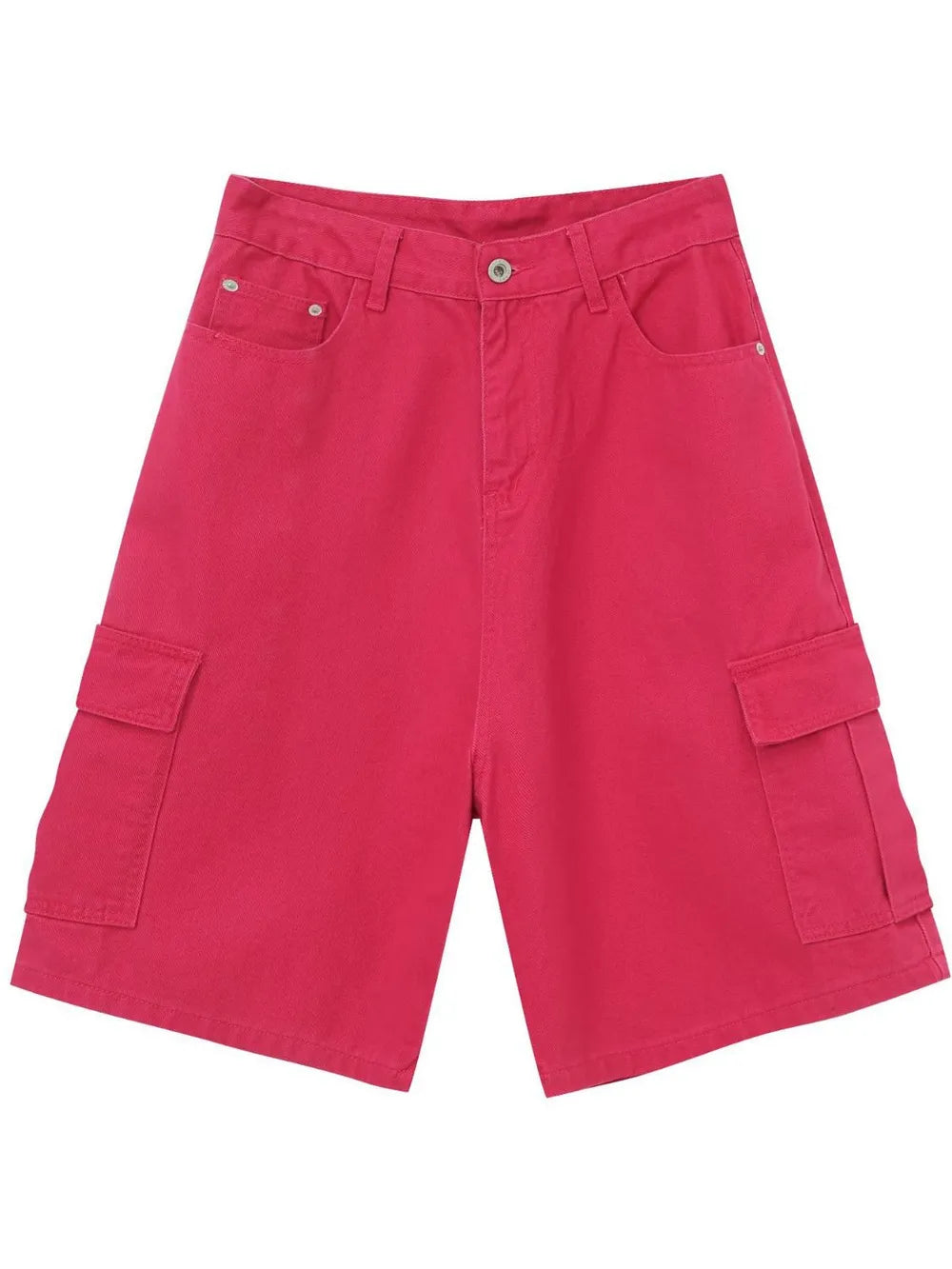 Men's Mid Rise Denim Shorts with Cargo Pockets