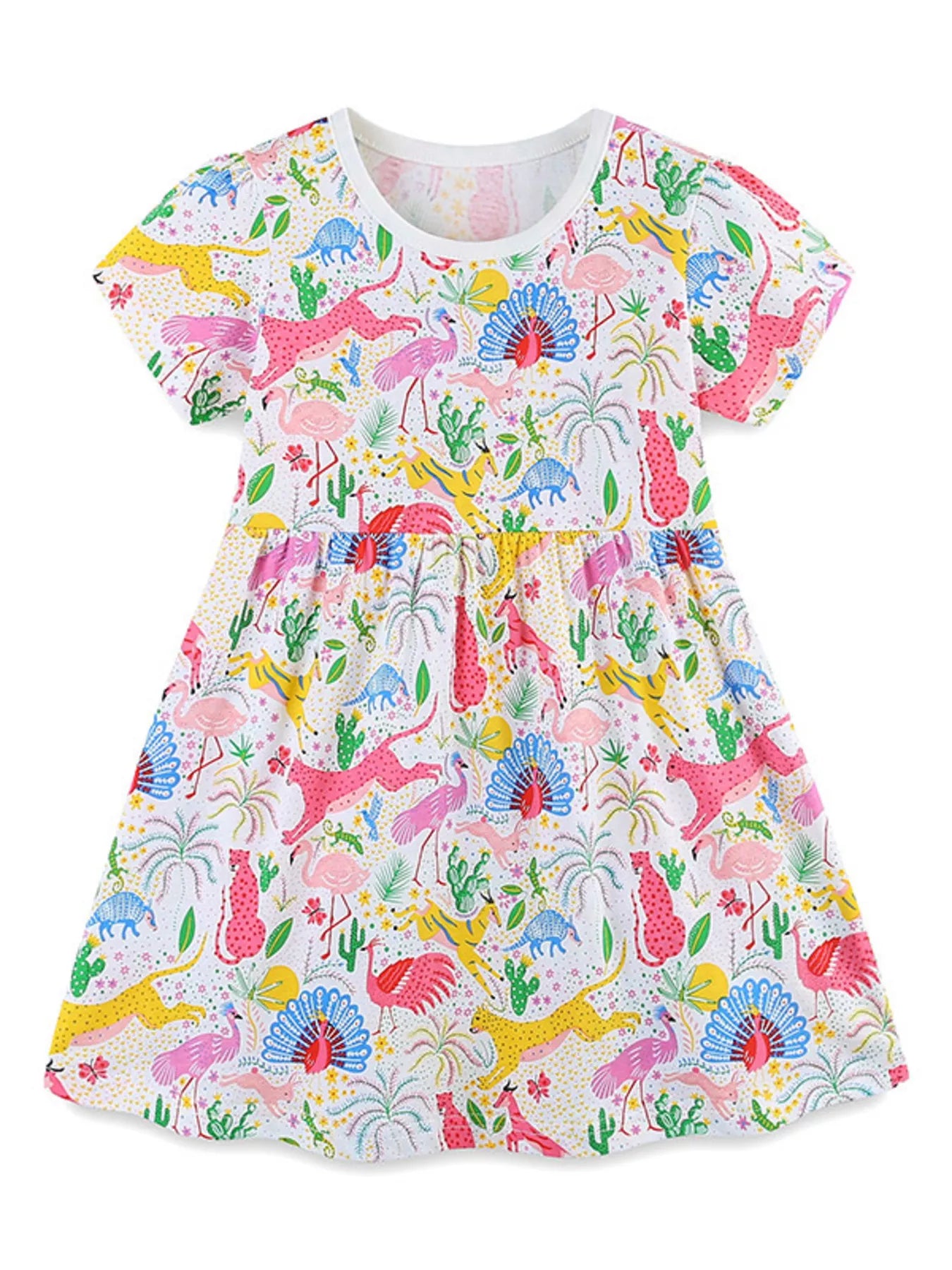 Children's Printed Short Sleeve Dress