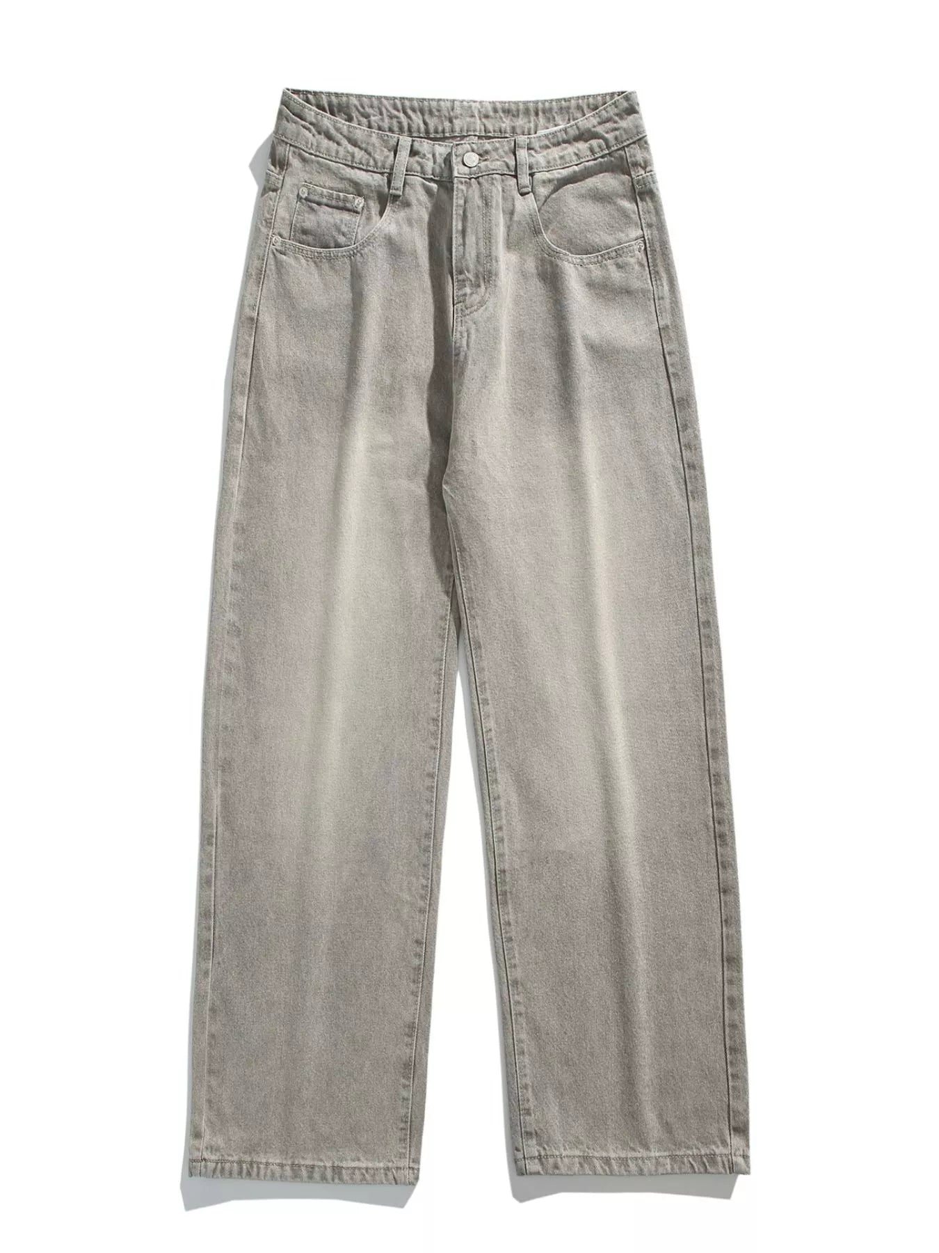 Men's Vintage Wash Wide Leg Jeans