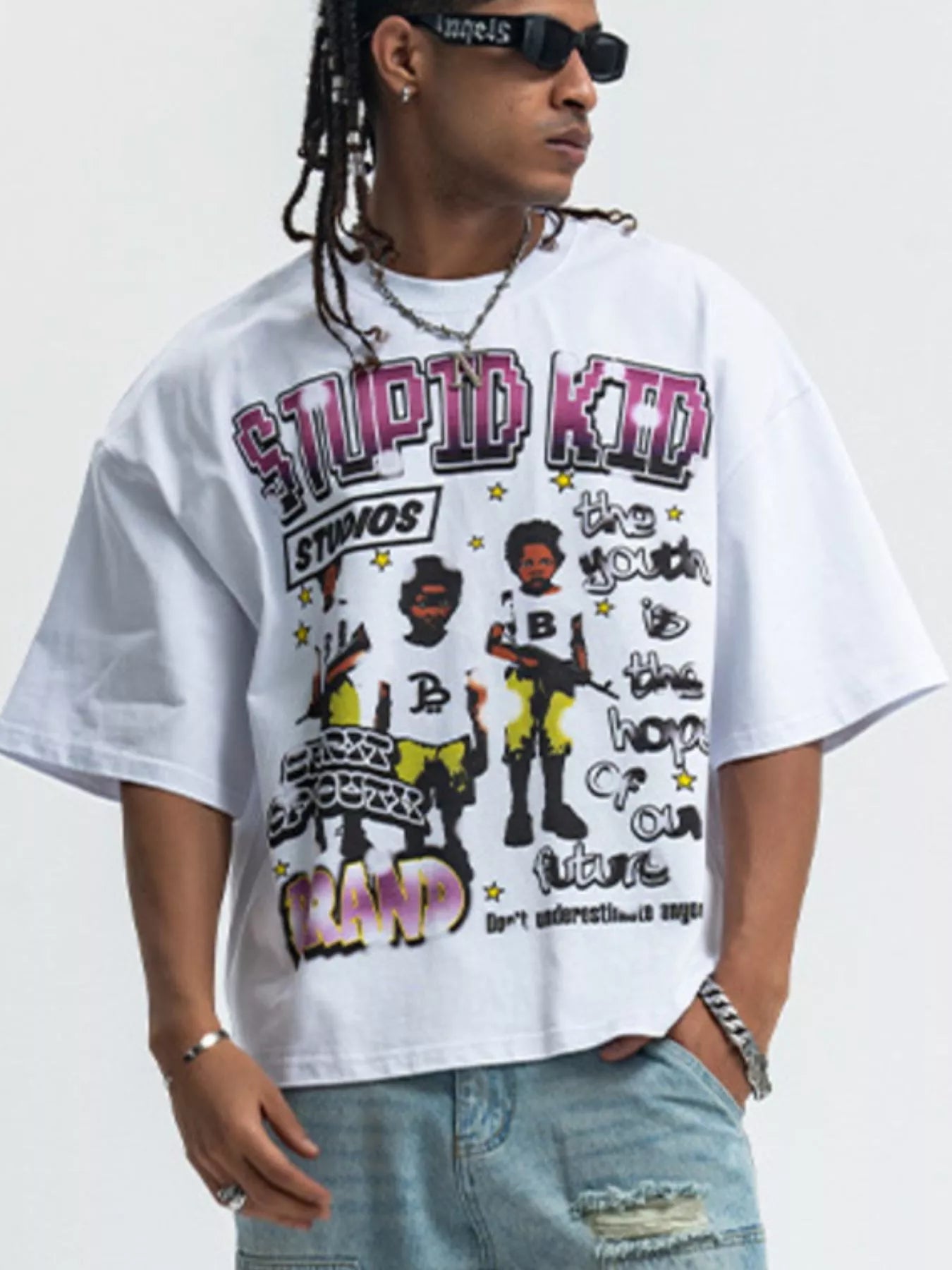 Men's Graphic Round Neck Short Sleeve T-Shirt