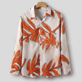 Men's Full Size Printed Button Up Long Sleeve Shirt Plus Size