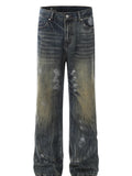 Men's Washed Loose Fit Jeans