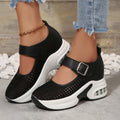Breathable Mesh Platform Sneakers