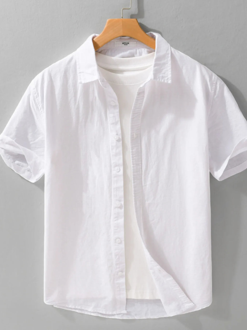 Men's Plus Size Button Up Short Sleeve Shirt