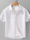 Men's Plus Size Button Up Short Sleeve Shirt