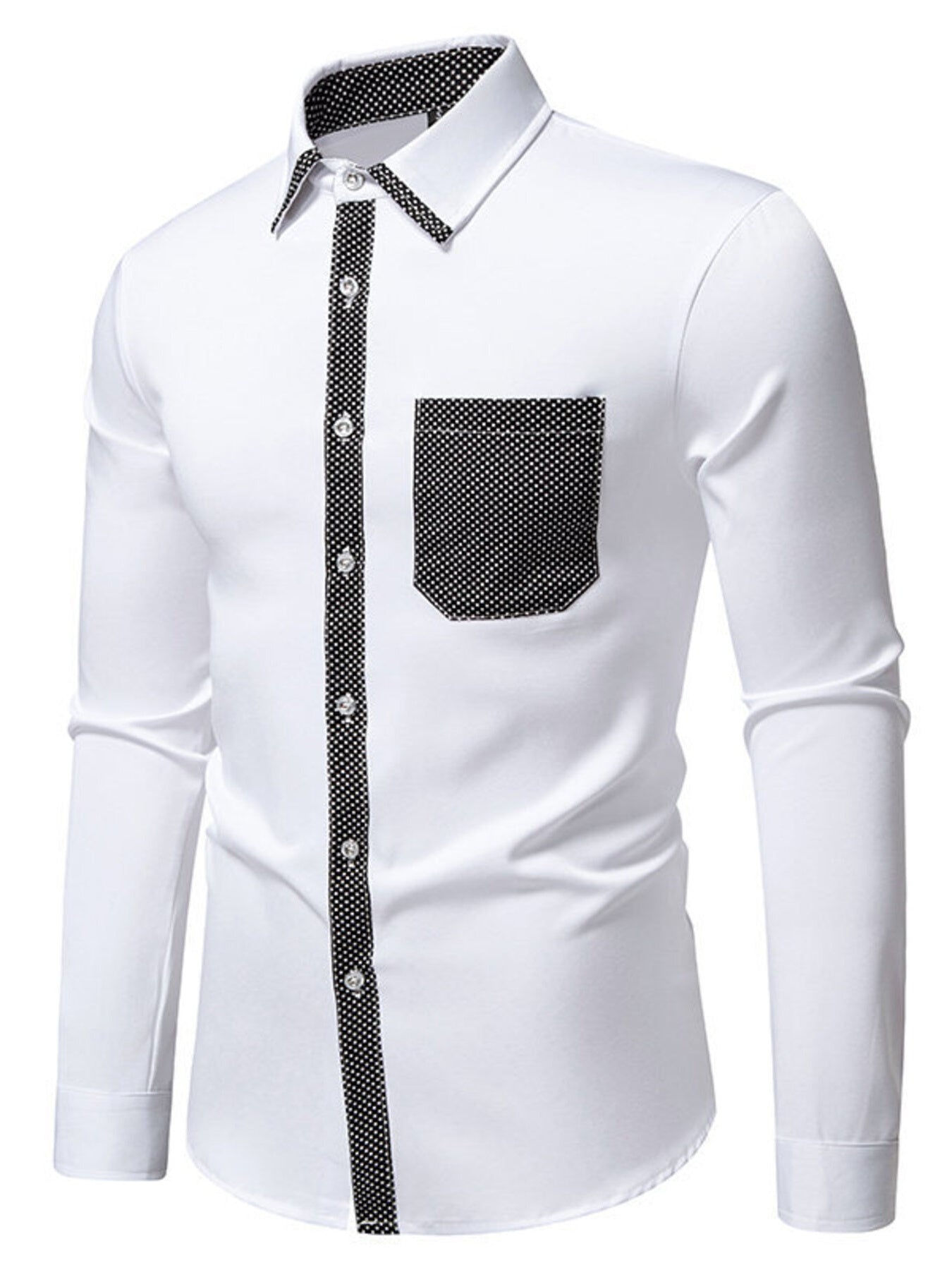 Men's Slim Fit Long Sleeve Shirt