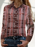 Plus Size Plaid Button-Down Shirt