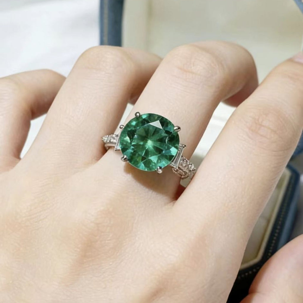 8 Carat Moissanite 925 Sterling Silver Ring