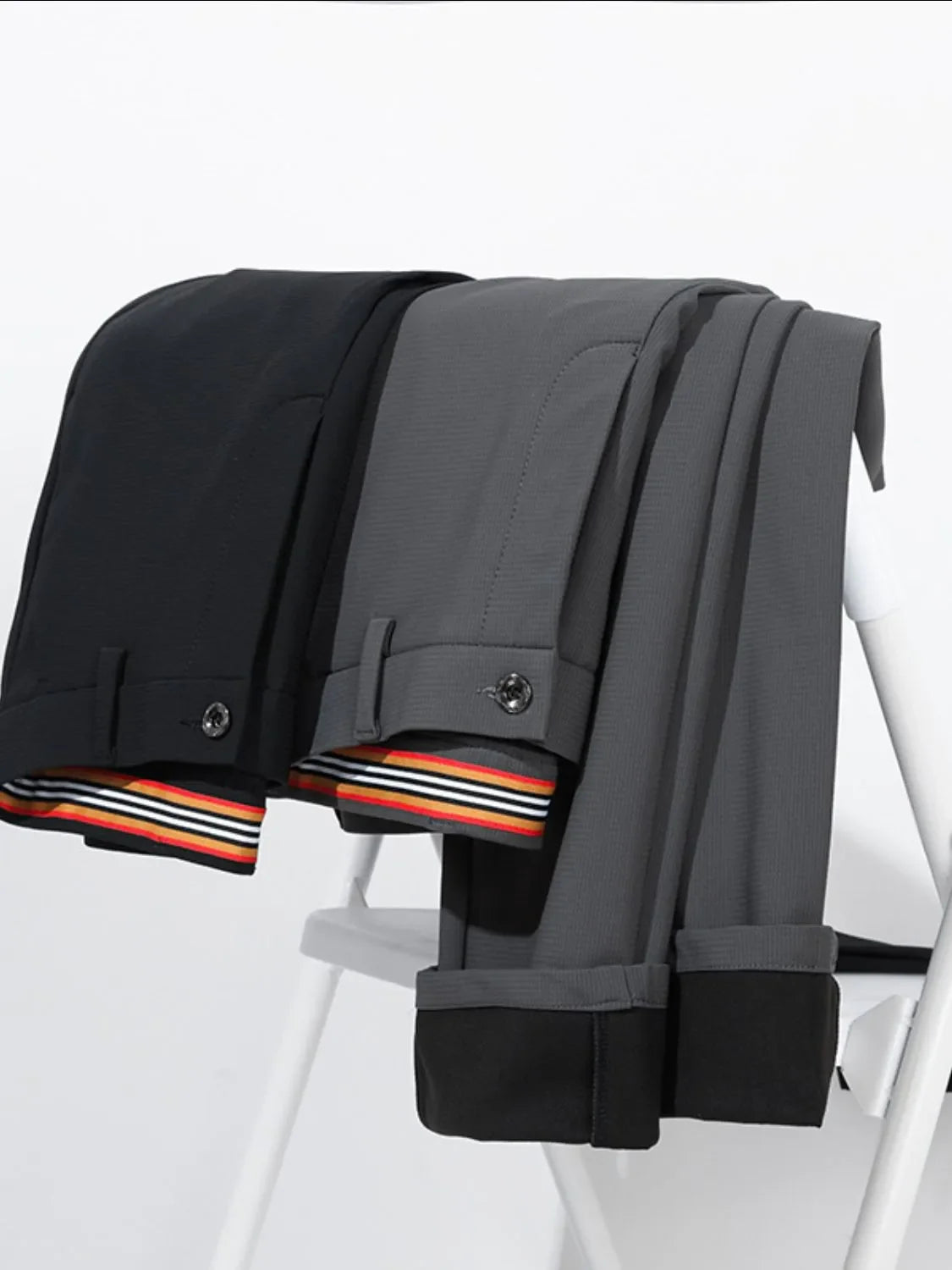 Men's Slim Fit Pants with Pockets