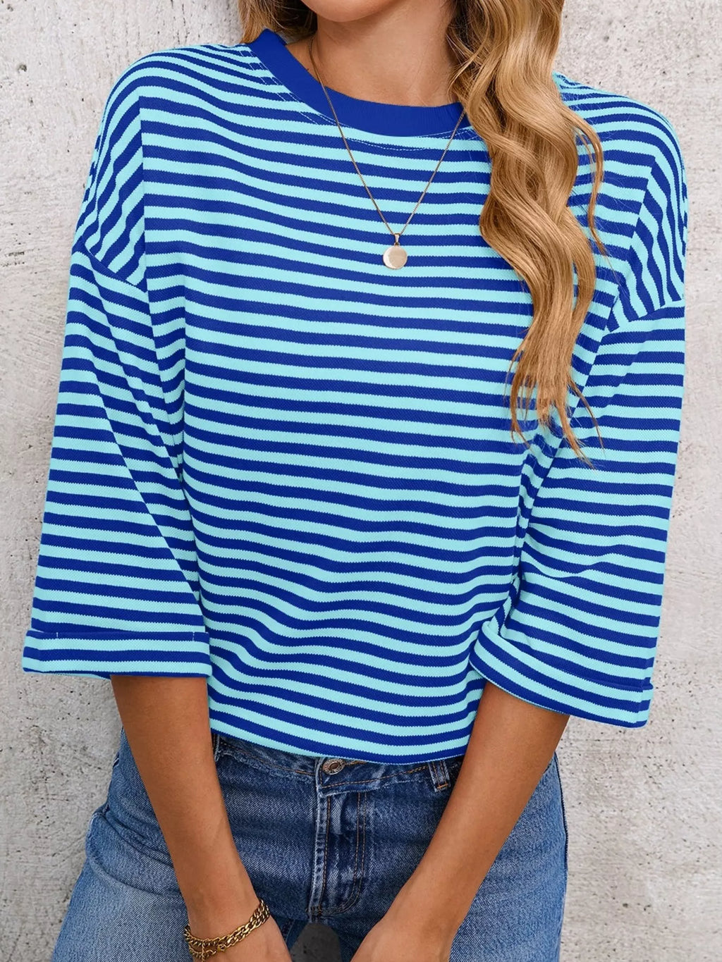Striped Back Bow Tie T-Shirt