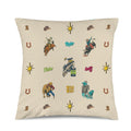 Baha Ranch The Last Round Up Throw Pillow Cover Made in America