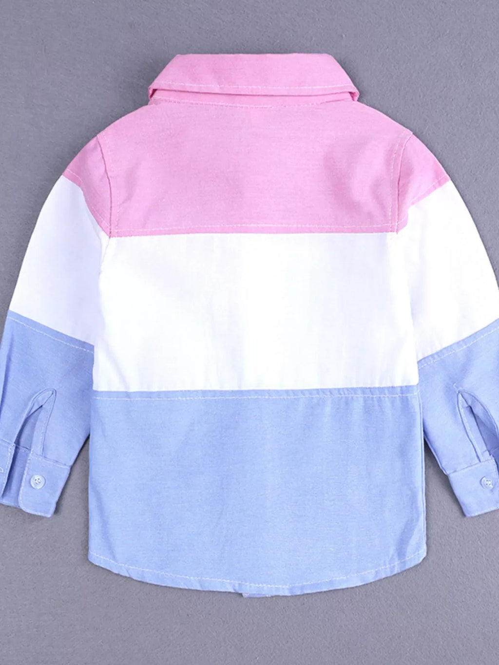 Children's Color Block Shirt & Ripped Jeans Set