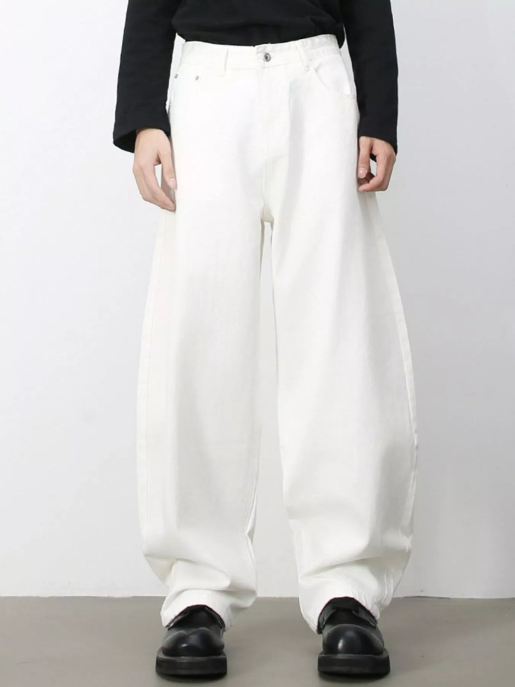 Men's Wash Wide Leg Jeans
