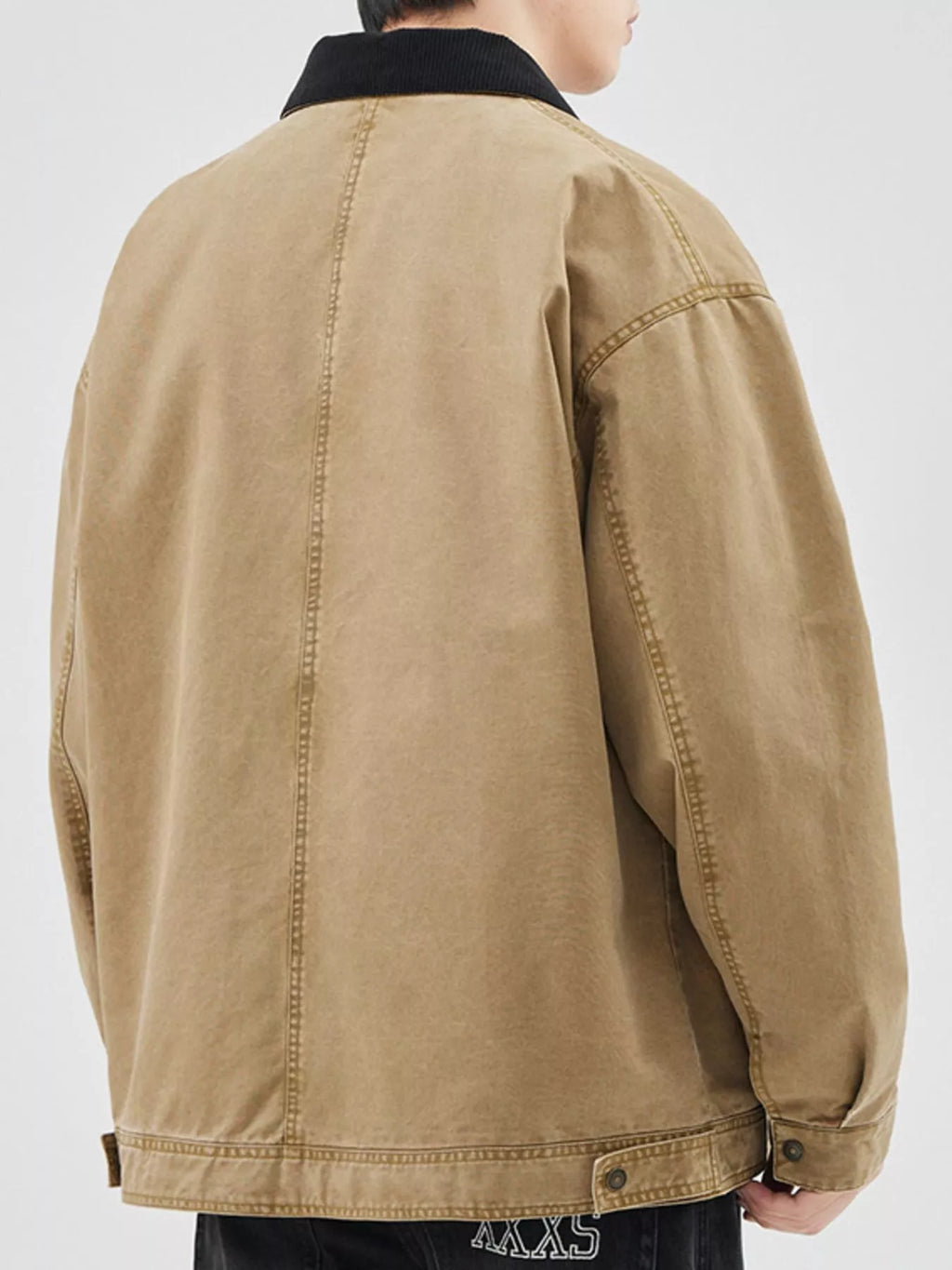 Men's Plus Size Zip Up Long Sleeve Jacket