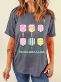 PICKLEBALLER Playful Bats Printed Casual T Shirt