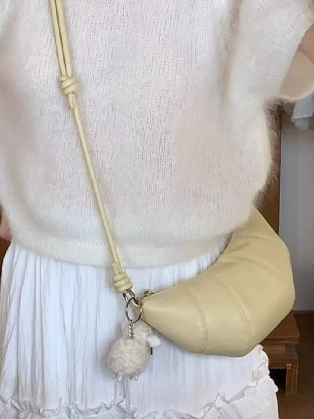 Croissant Shaped Crossbody Bag