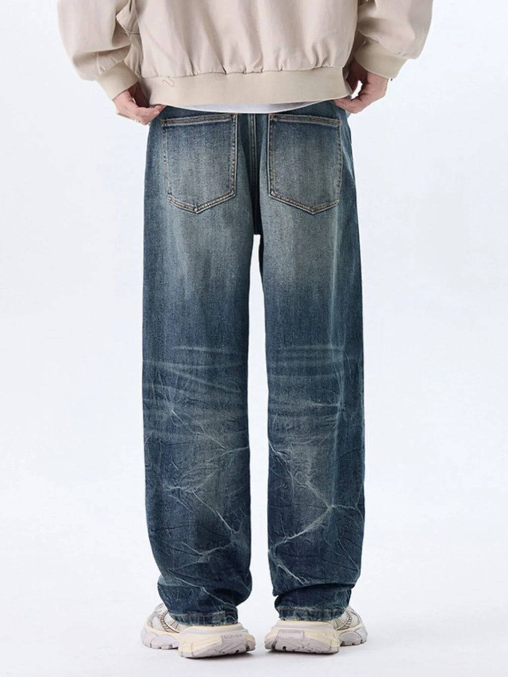 Men's Plus Size Wide Leg Jeans