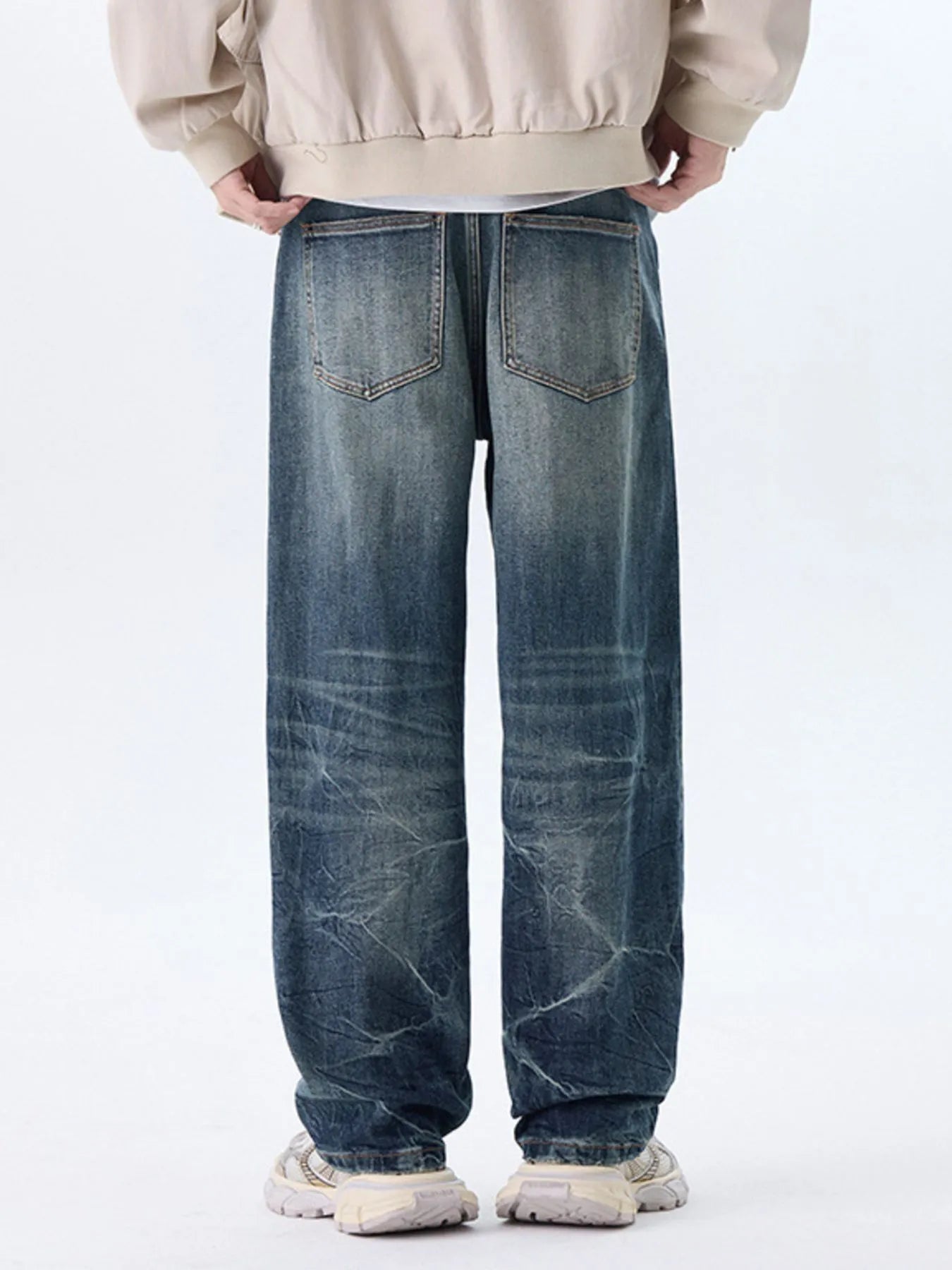Men's Plus Size Wide Leg Jeans