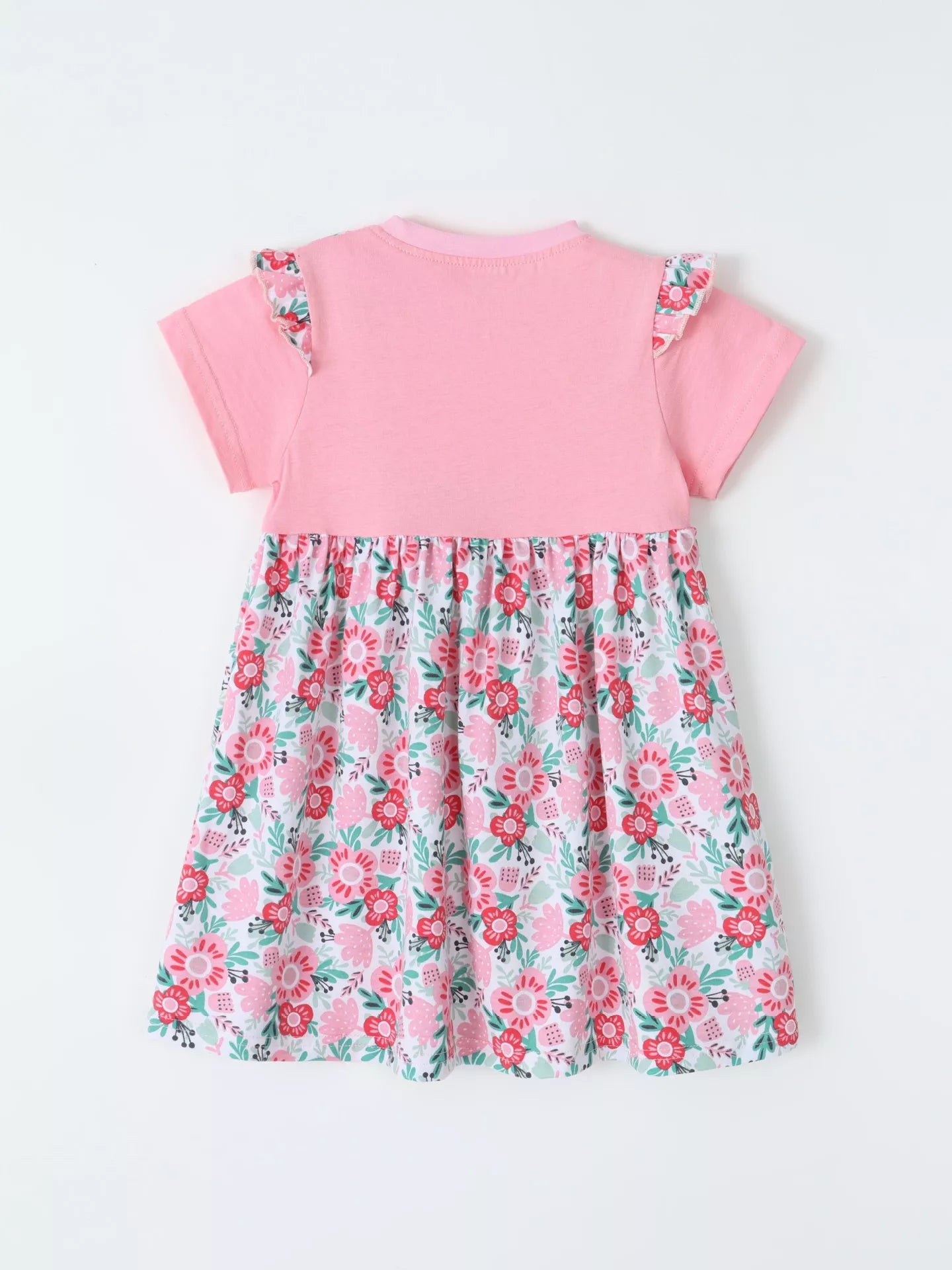 Children's Floral Print Bow Detail Dress