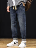 Men's Plus Size Relaxed Fit Drawstring Waist Jeans