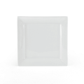 Square Porcelain Dinner Plates, White, Set of 6