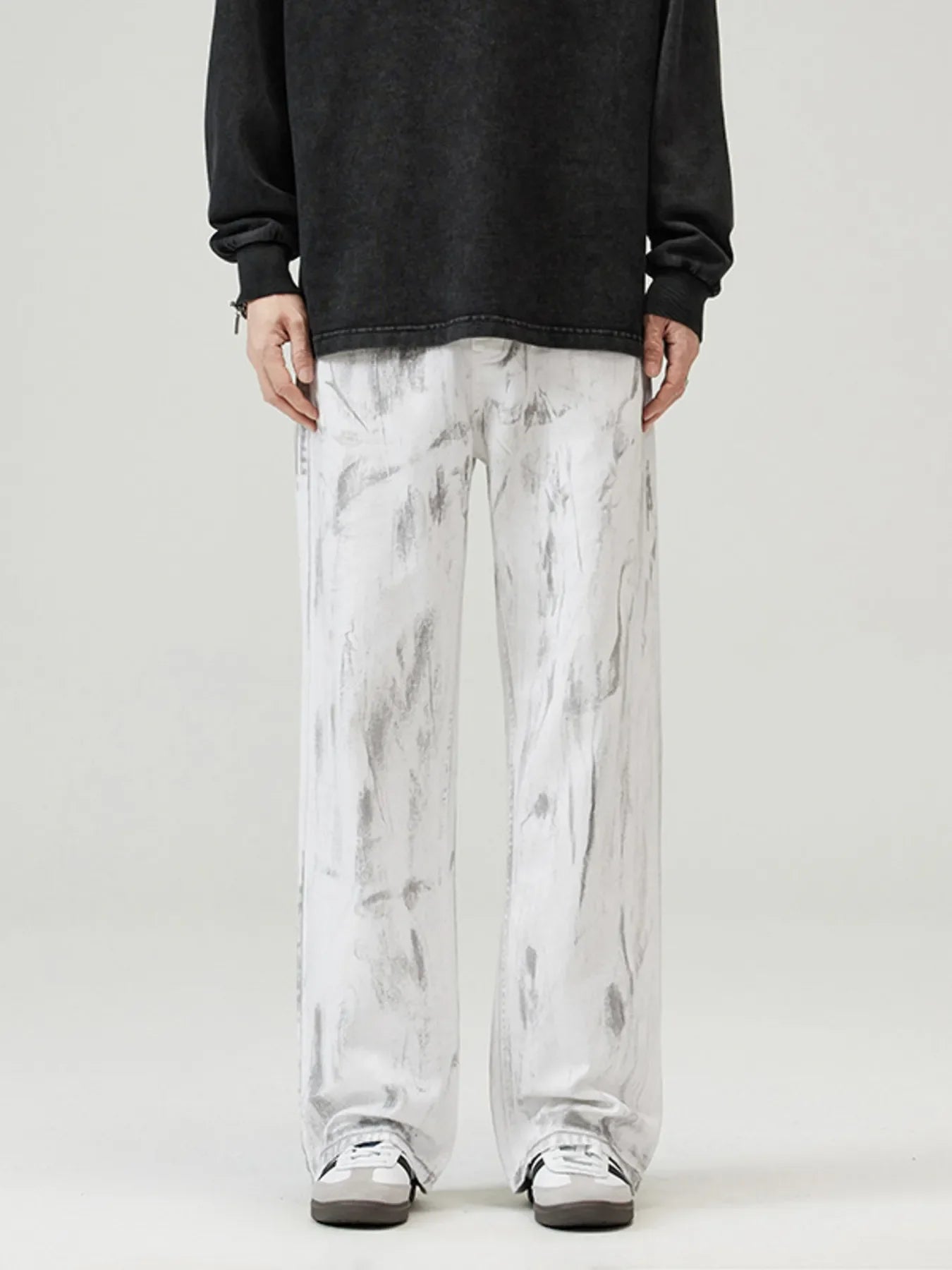 Men's Full Size Wide Leg Jeans Plus Size