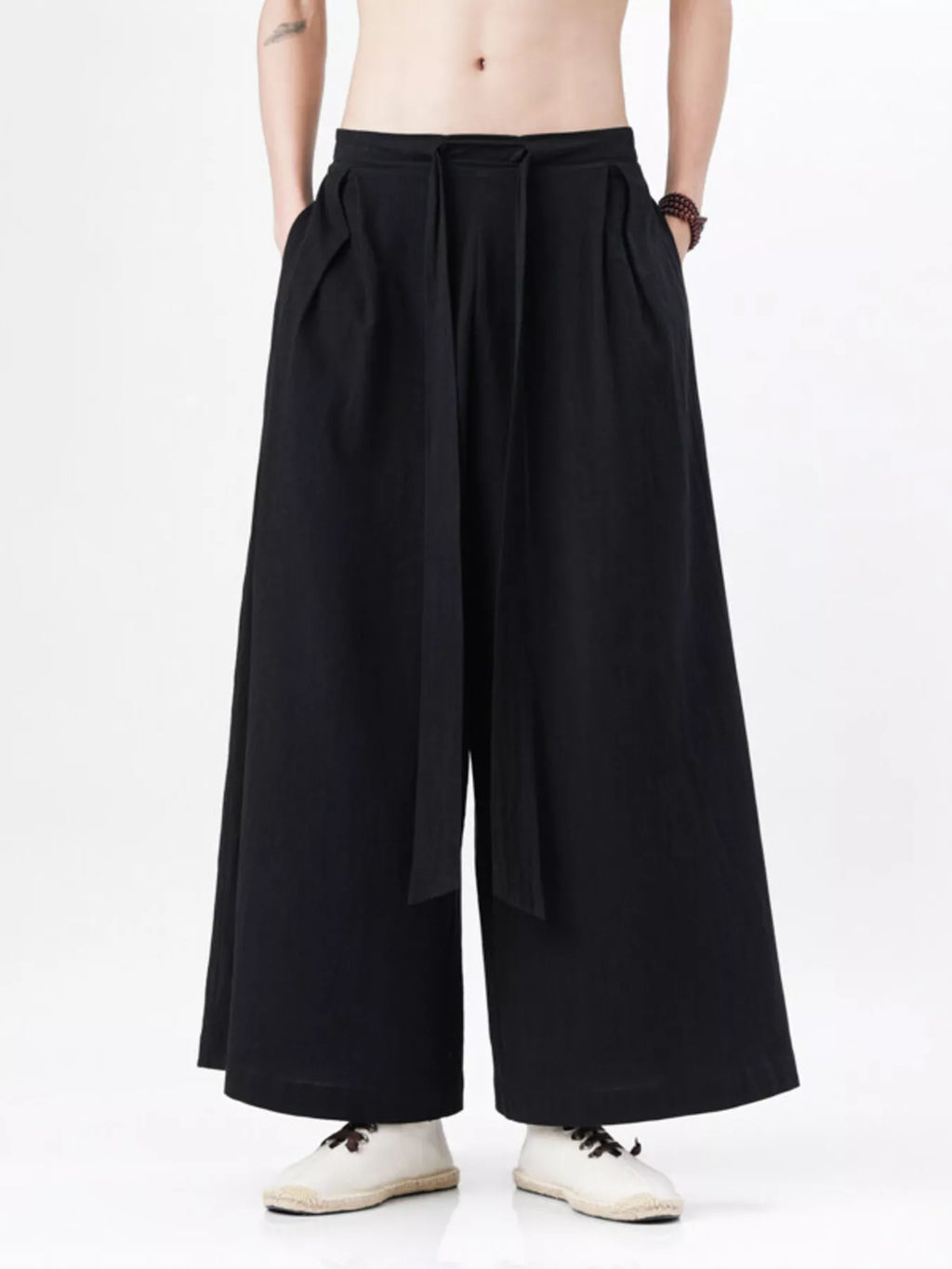 Men's Plus Size Wide Leg Pants