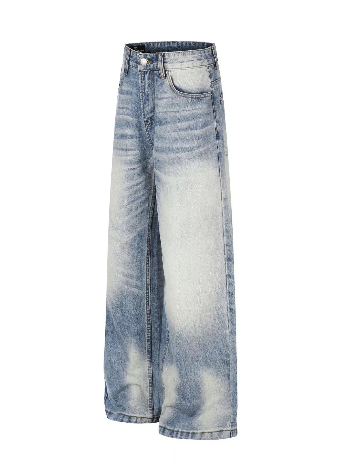 Men's Washed Wide Leg Jeans