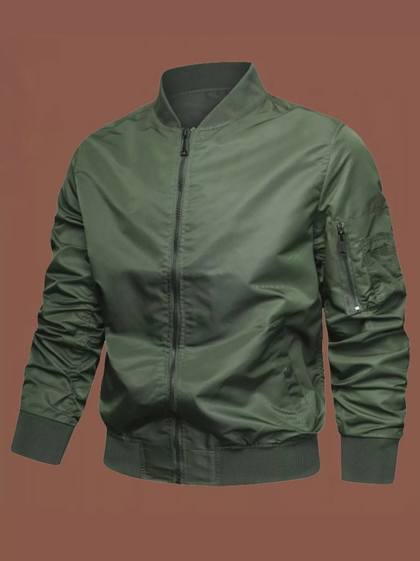 Men's Plus Size Classic Lightweight Bomber Jacket