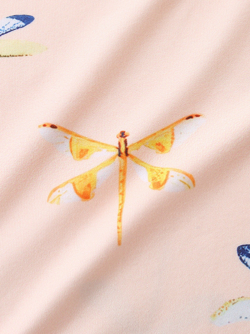 Children's Dragonfly Print Casual Tee and Shorts Set