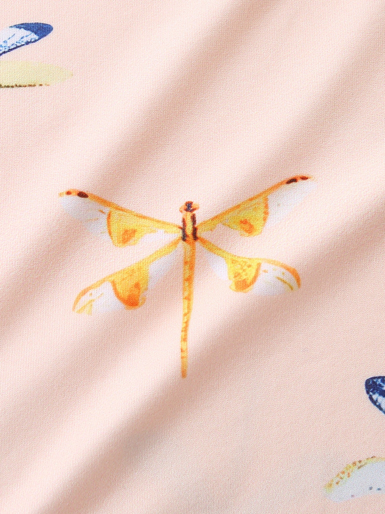 Children's Dragonfly Print Casual Tee and Shorts Set