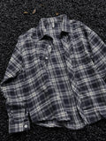 Men's Plus Size Plaid Button Up Shirt