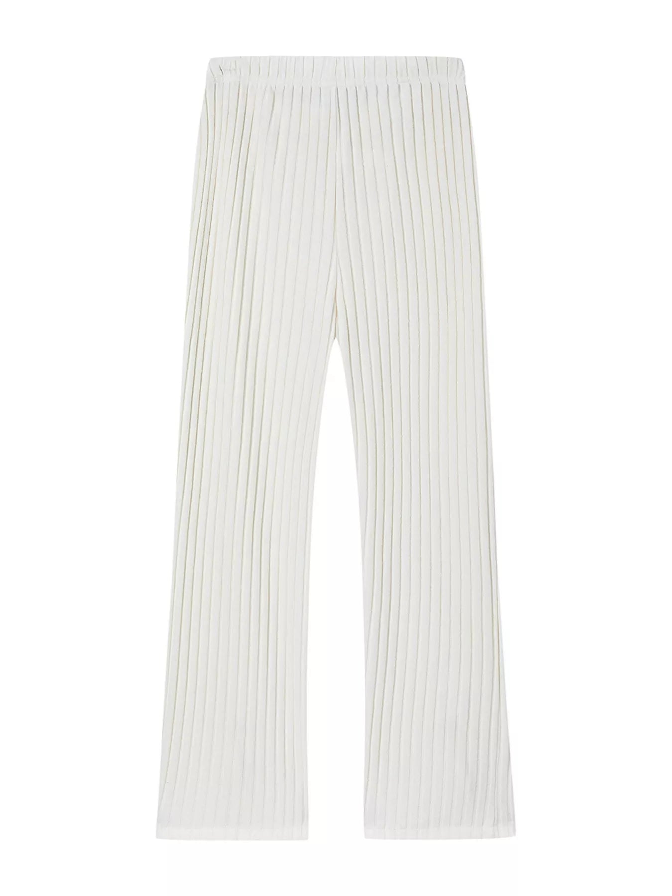 Ribbed Knit Top and Pants Set