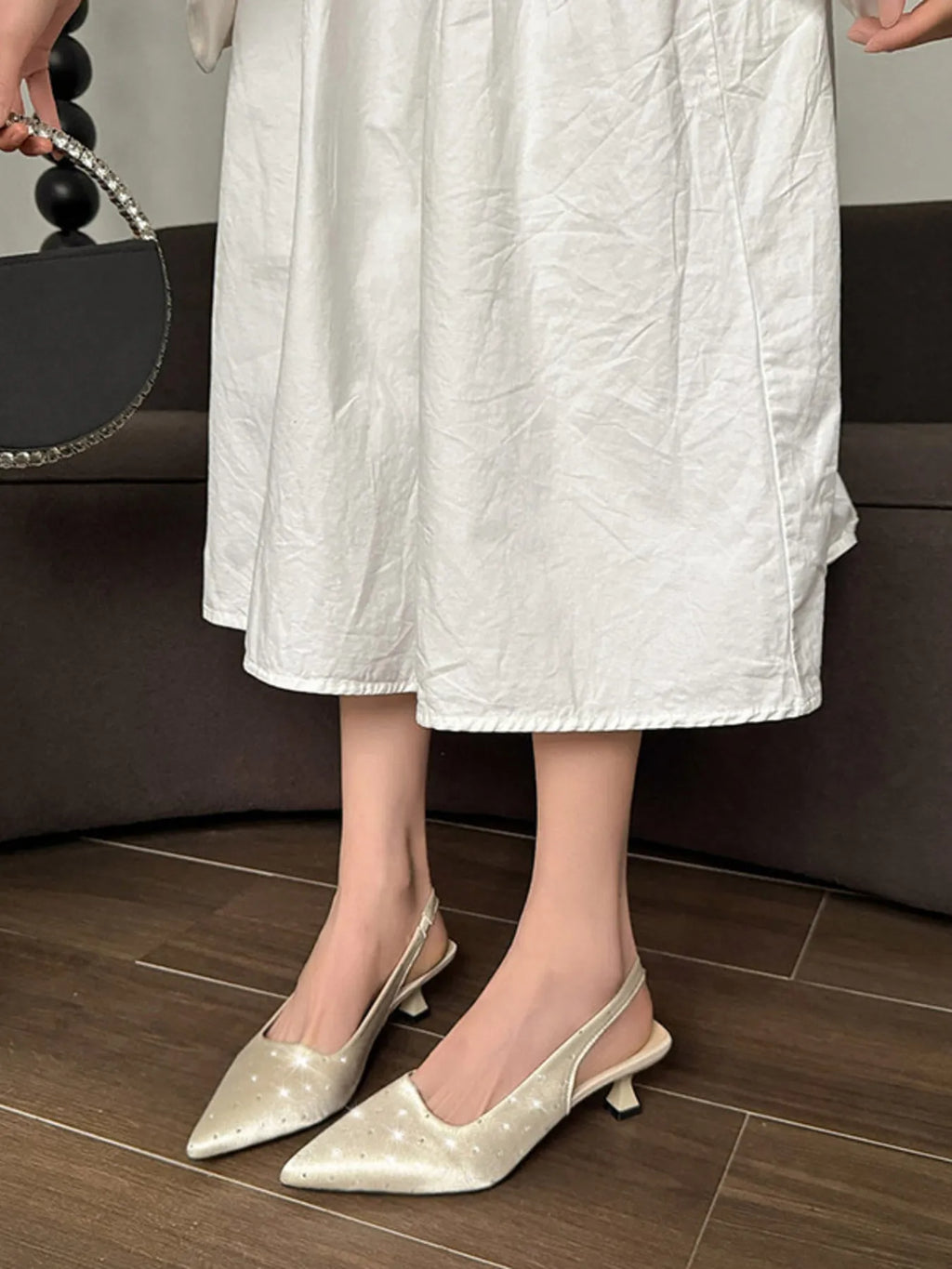 Pointed Toe Slingback Pumps
