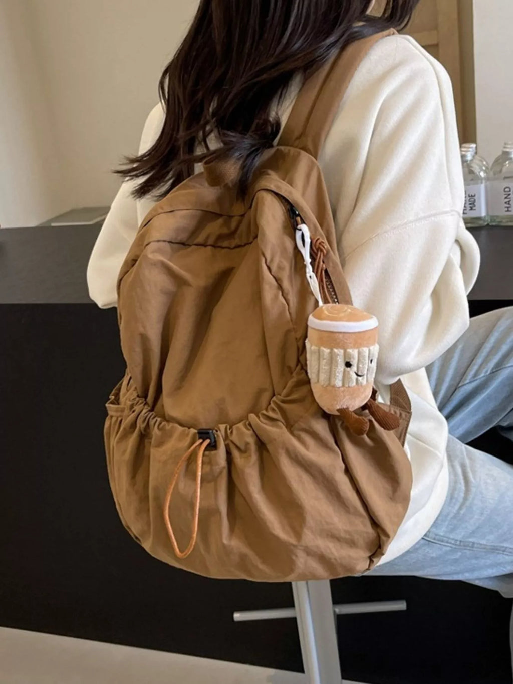 Casual Lightweight Drawstring Backpack Bag