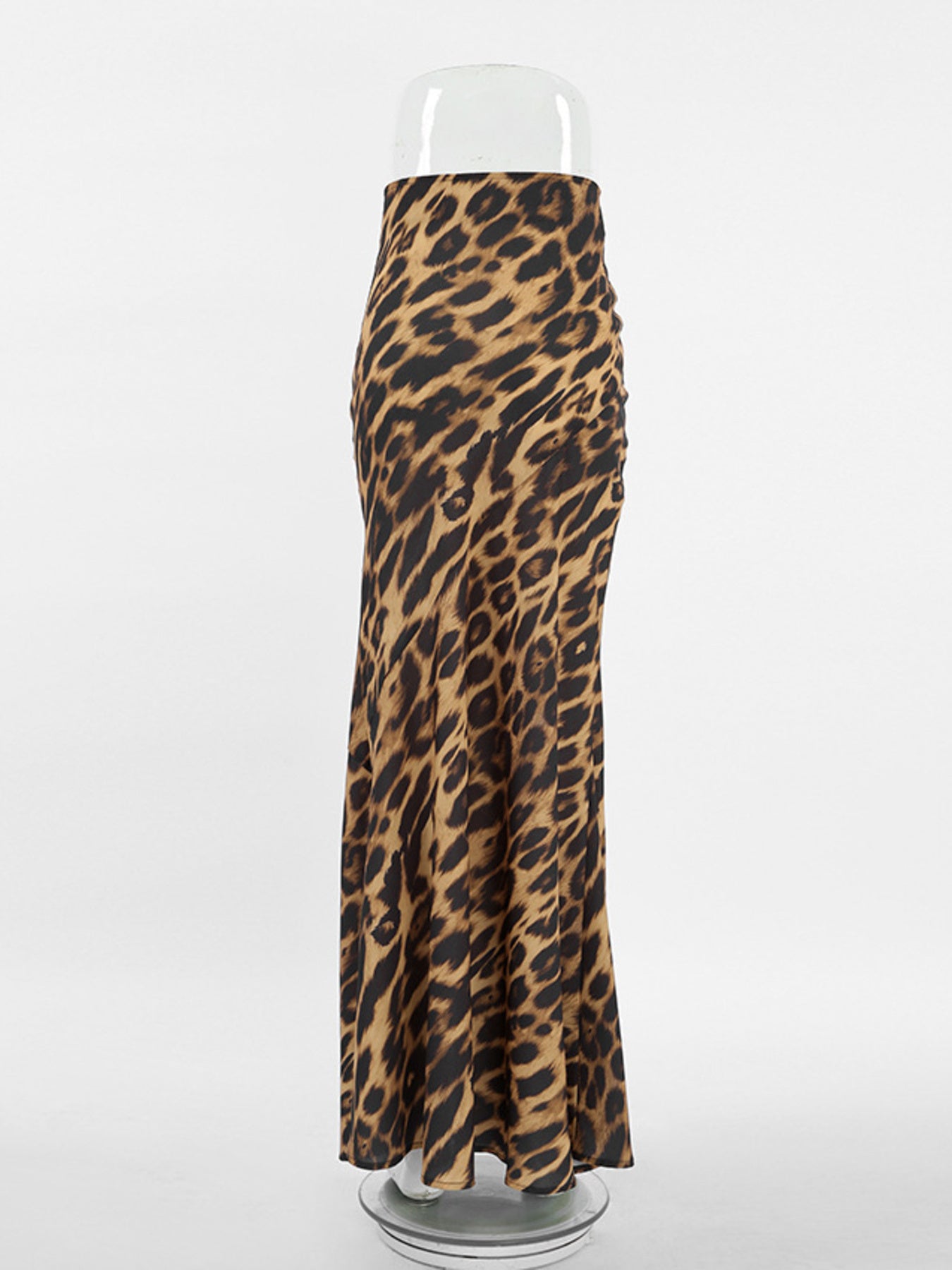 Leopard Print Bodycon Maxi Skirt