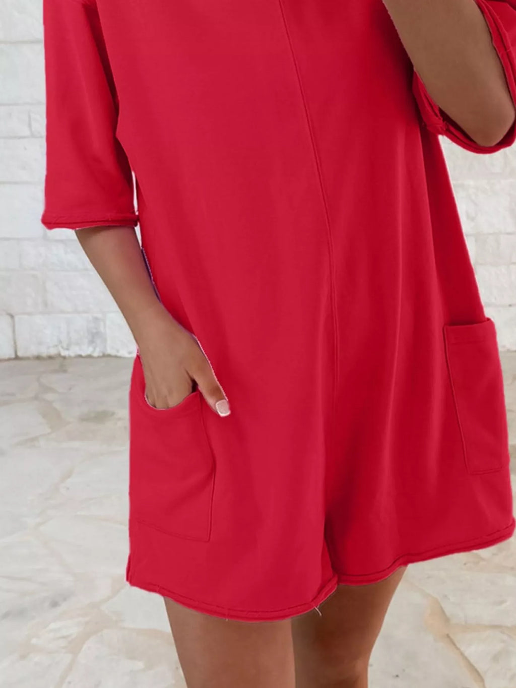 Casual Loose Half Sleeve Romper