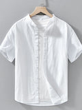 Men's Plus Size Button Up Short Sleeve Shirt