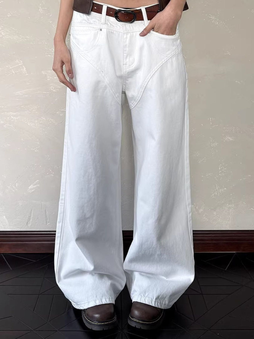 Men's Full Size Wide Leg Jeans Plus Size