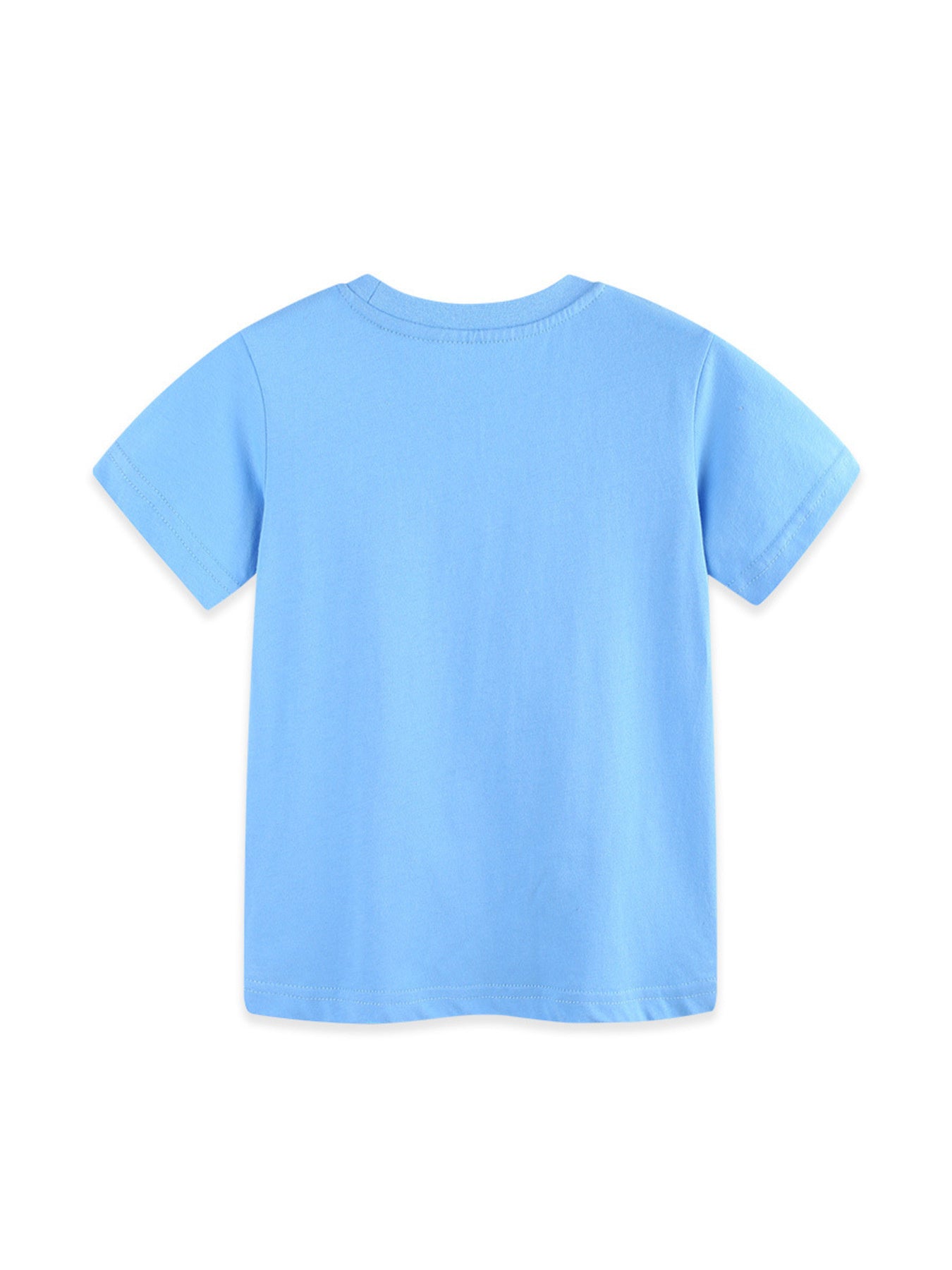 Children's Cartoon Vehicle Crew Neck Short Sleeve T-Shirt