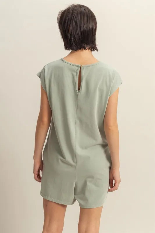 HYFVE Round Neck Cap Sleeve Relaxed Fit Breezy Romper