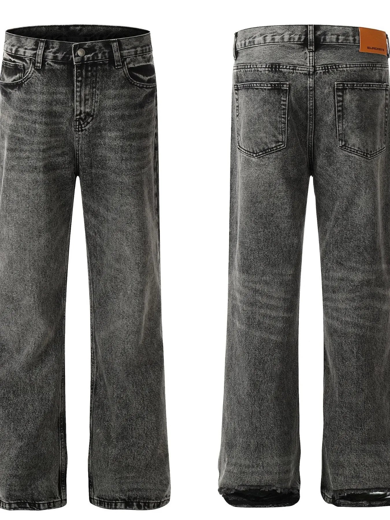 Men's Vintage Washed Wide Leg Jeans
