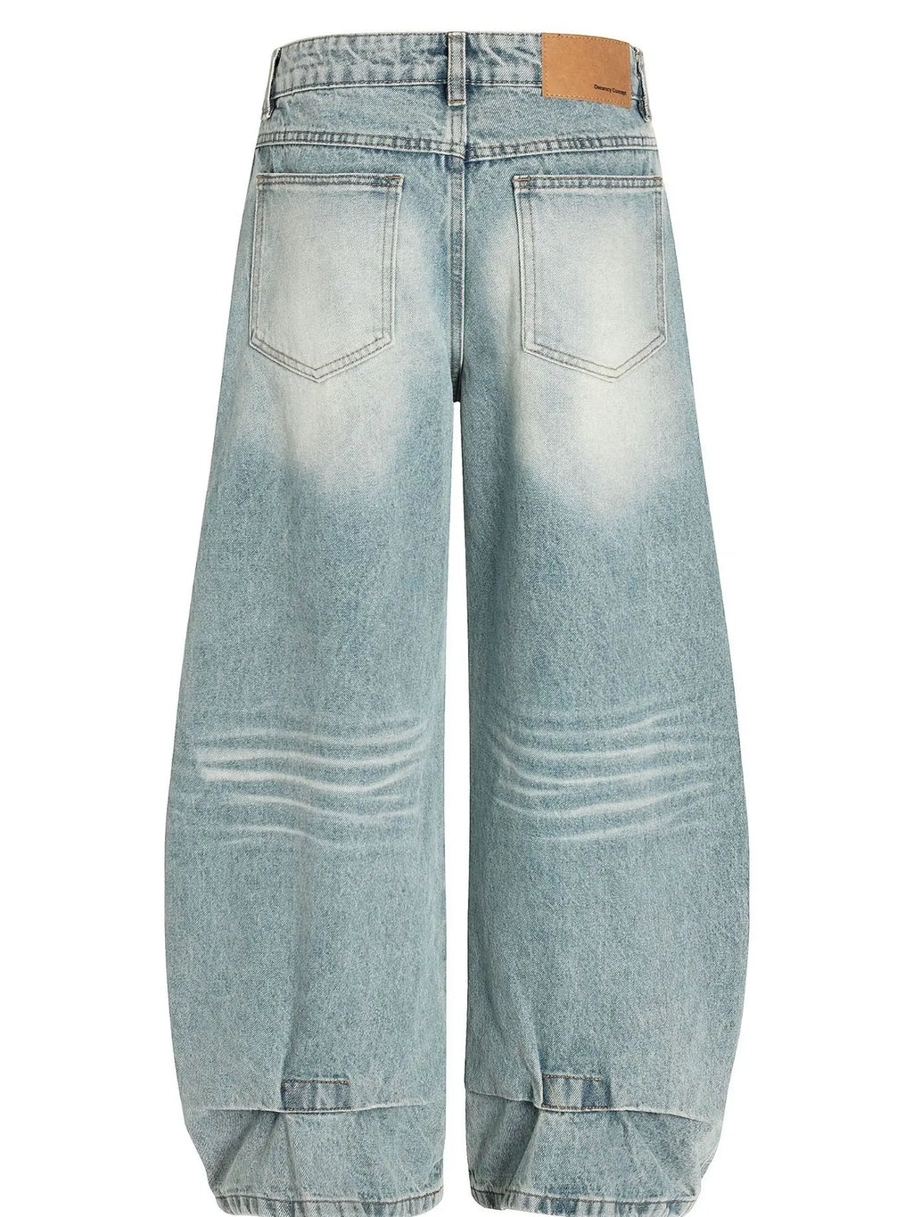 Men's Washed Wide Leg Baggy Jeans