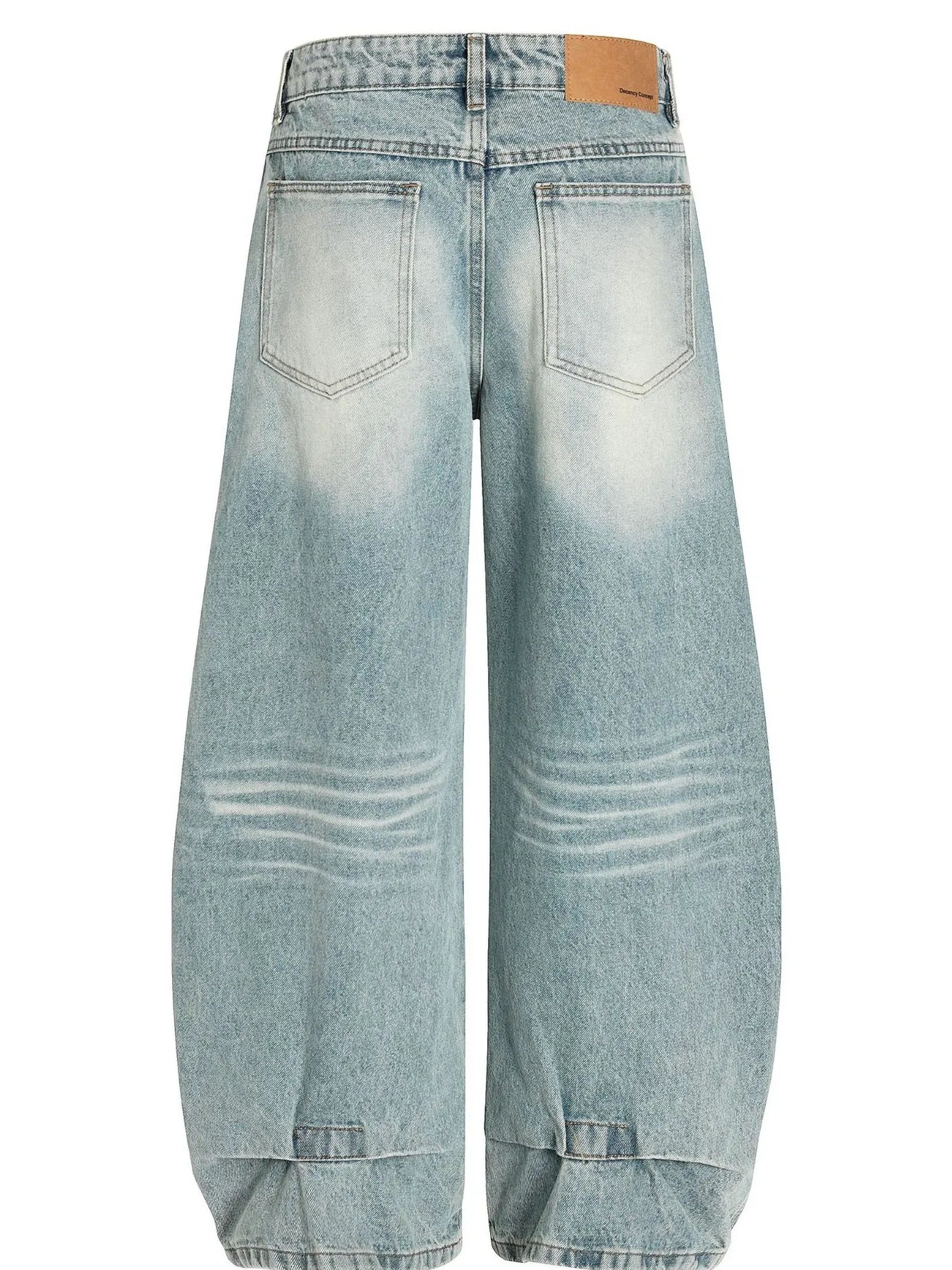 Men's Washed Wide Leg Baggy Jeans