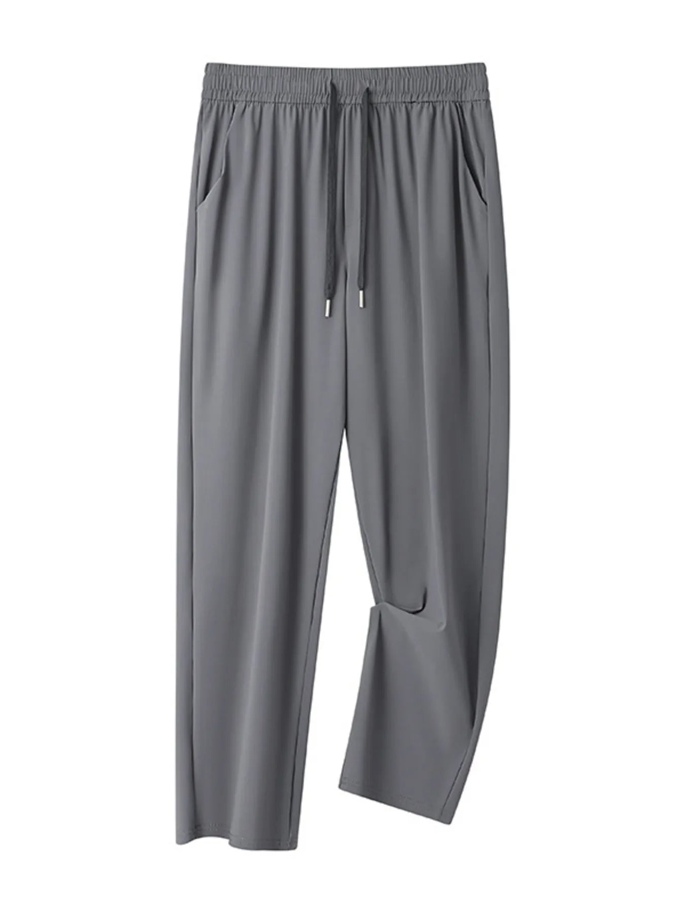 Men's Plus Size Casual Drawstring Wide-Leg Pants
